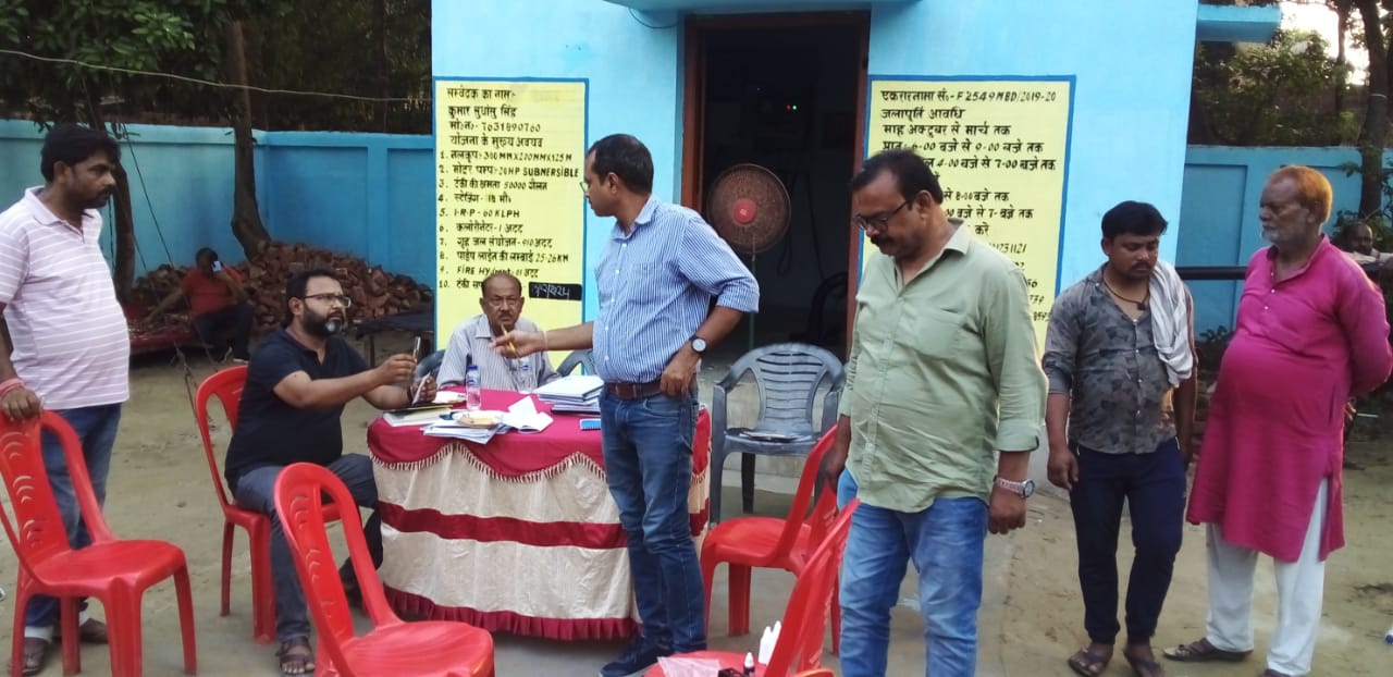 Nal Jal योजना की जांच में पहुंची लोक स्वास्थ्य अभियंत्रण Nal Jal Yojna Supaul