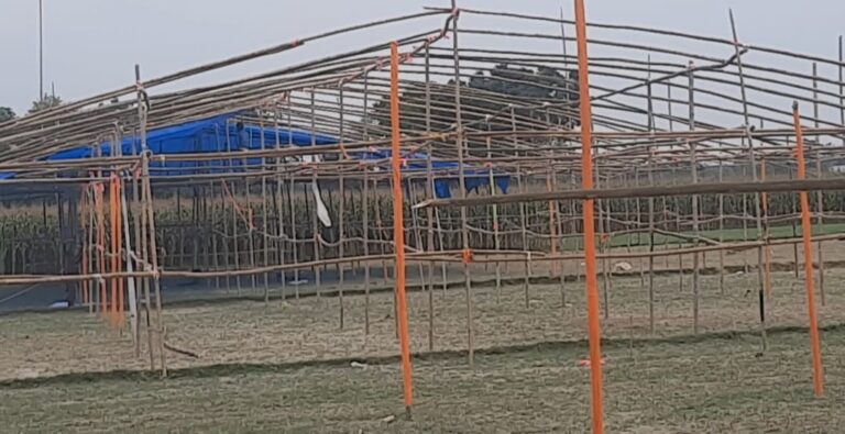 संतमत सत्संग 8-9 मई को, तैयारियों में जुटा गांव